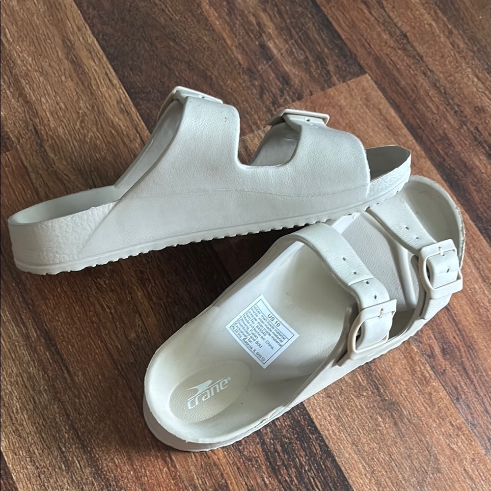 Cream Sandals with Elegant Design and Comfort